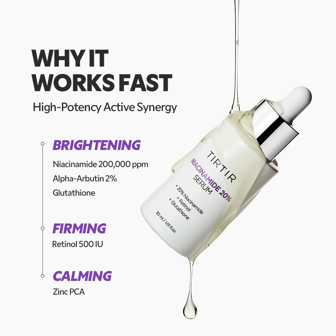 TIRTIR Niacinamide serum with Zinc PCA visual for oil control