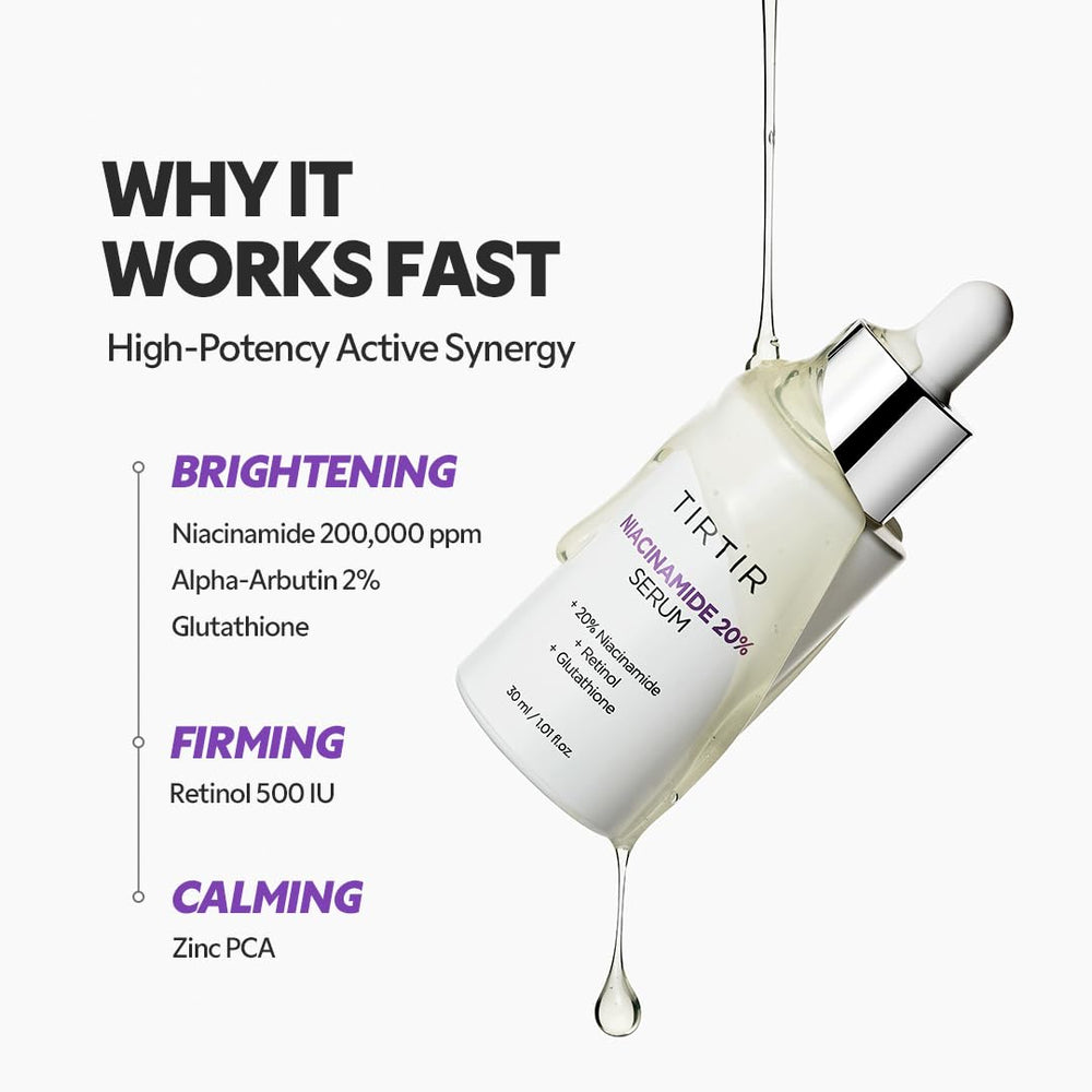 TIRTIR Niacinamide serum with Zinc PCA visual for oil control