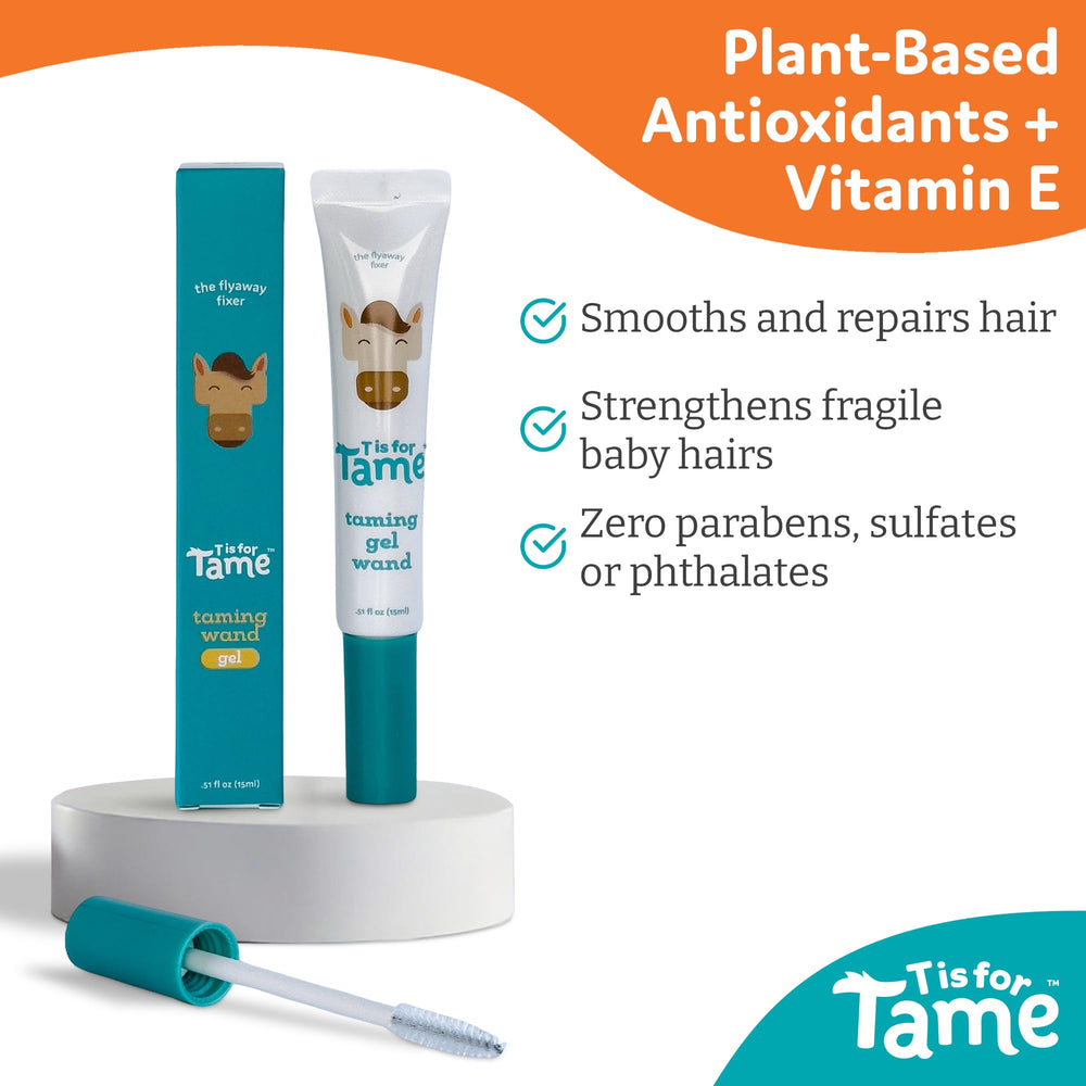 T is for Tame frizz and static tamer for all-day polish.