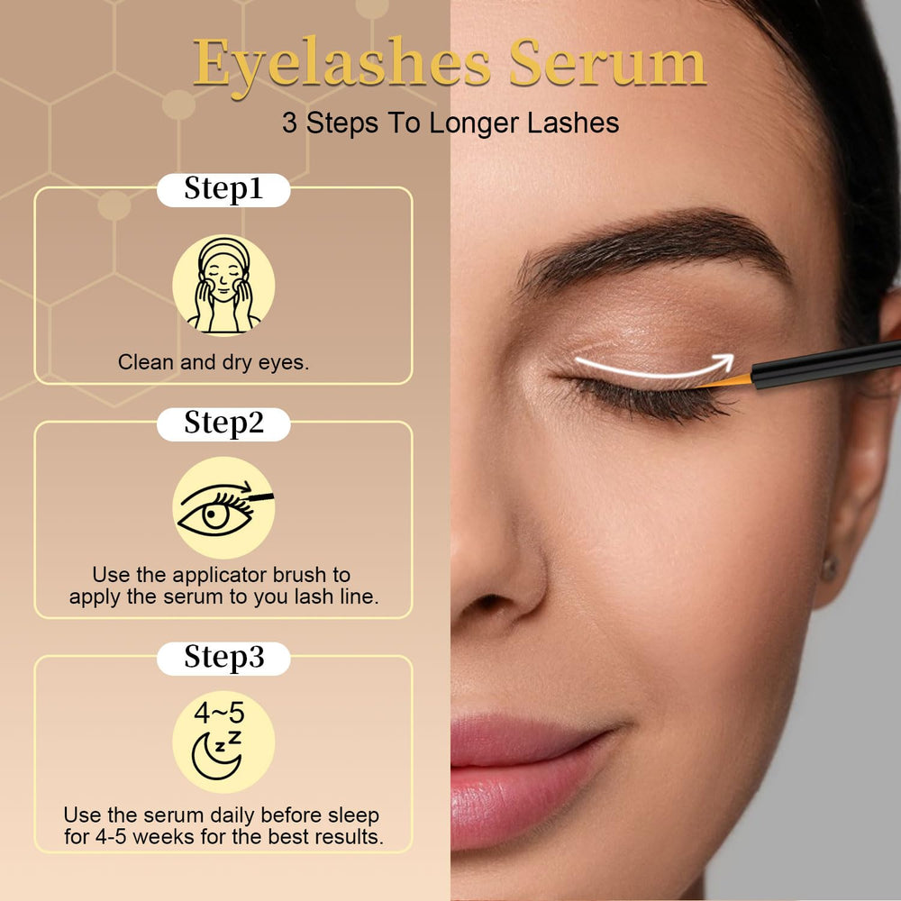 Tistees Lash Serum packaging emphasizing premium quality and clear instructions.