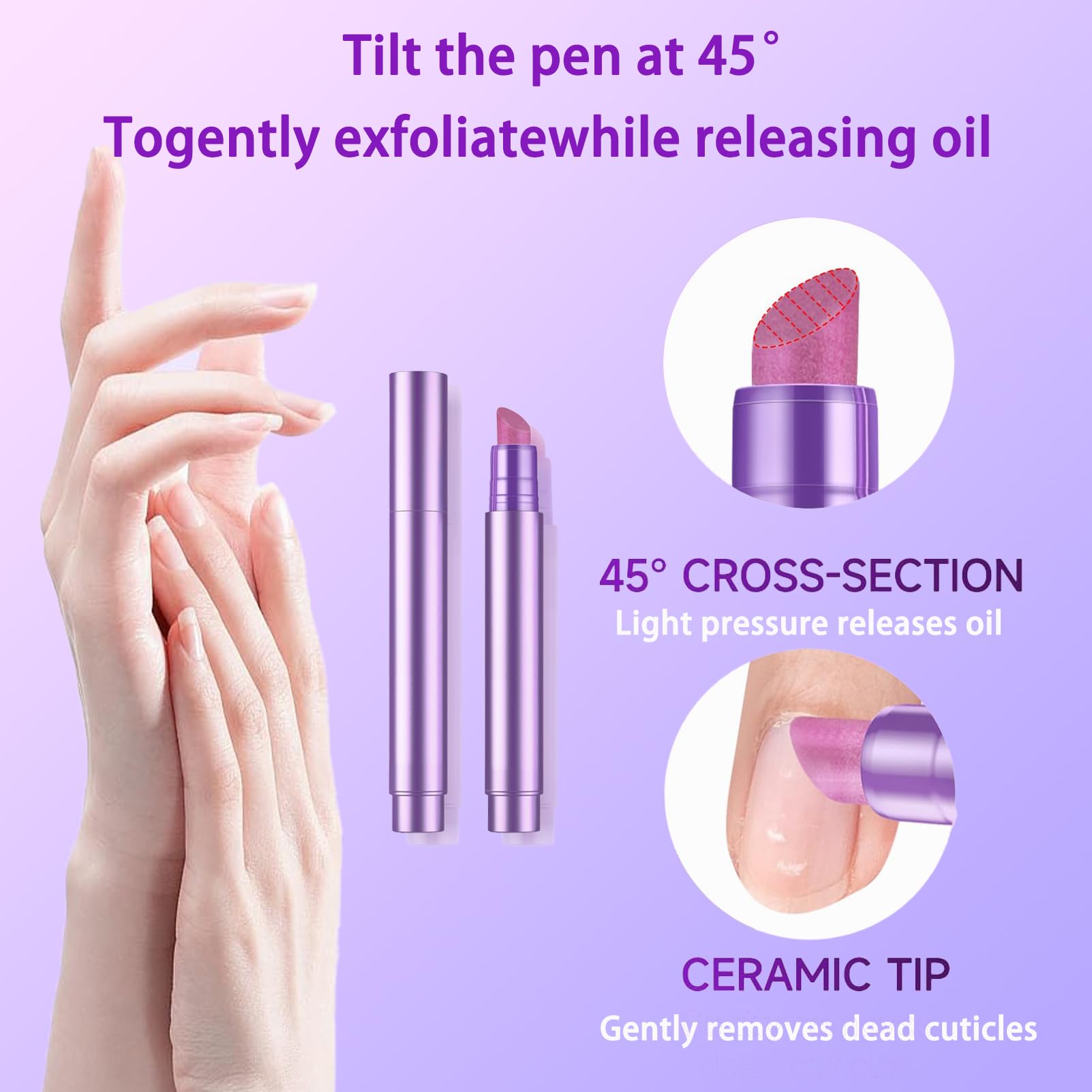 TIUSUTA Floral-scent cuticle oil for daily nail care.