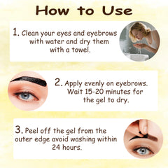 TIZALENE Tattoo Easy Peel Off Eyebrow Gel is waterproof and transfer-proof during activities.