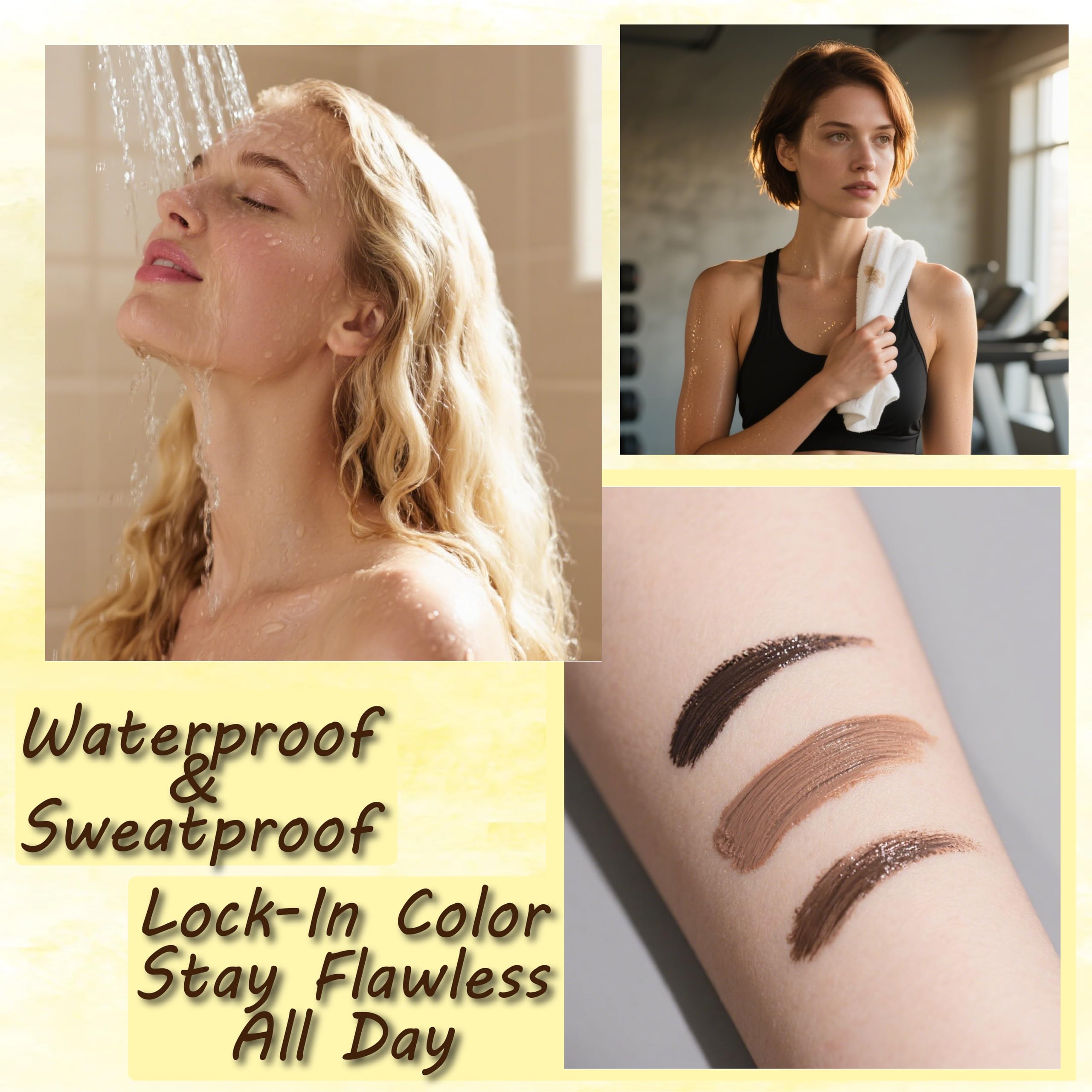 TIZALENE Tattoo Easy Peel Off Eyebrow Gel cleanly peels away without residue.
