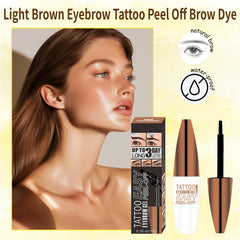 TIZALENE Tattoo Easy Peel Off Eyebrow Gel delivering up to three days of color.