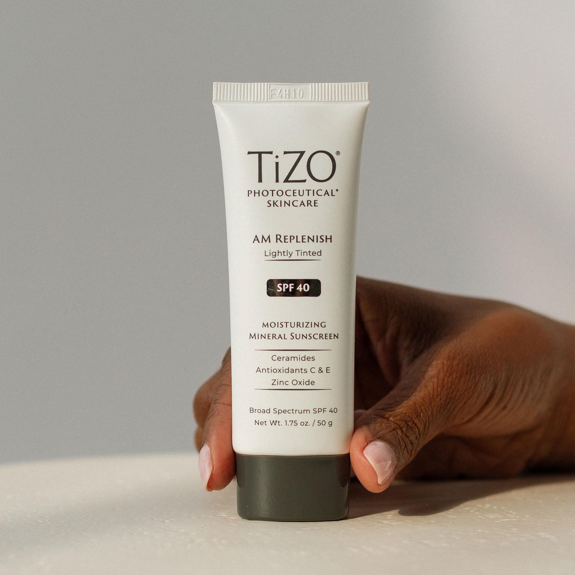 TIZO AM Replenish SPF 40 packaging ready for travel