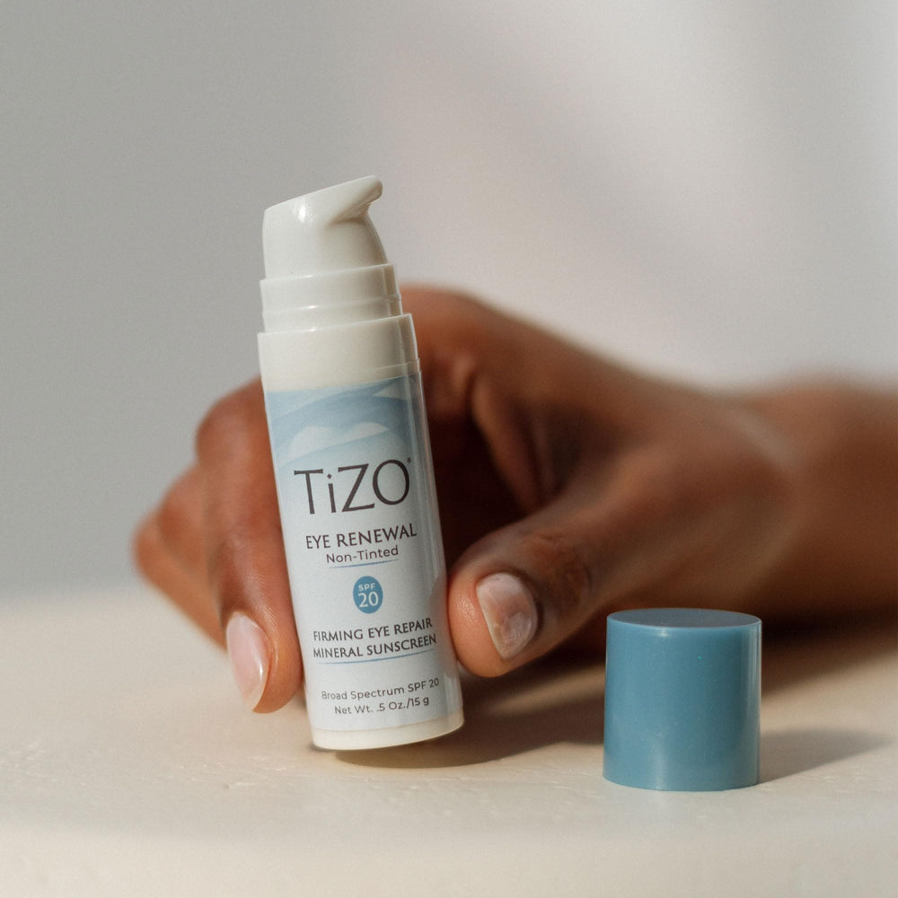 TIZO Eye Renewal SPF20 open tube ready for smooth eye-area application