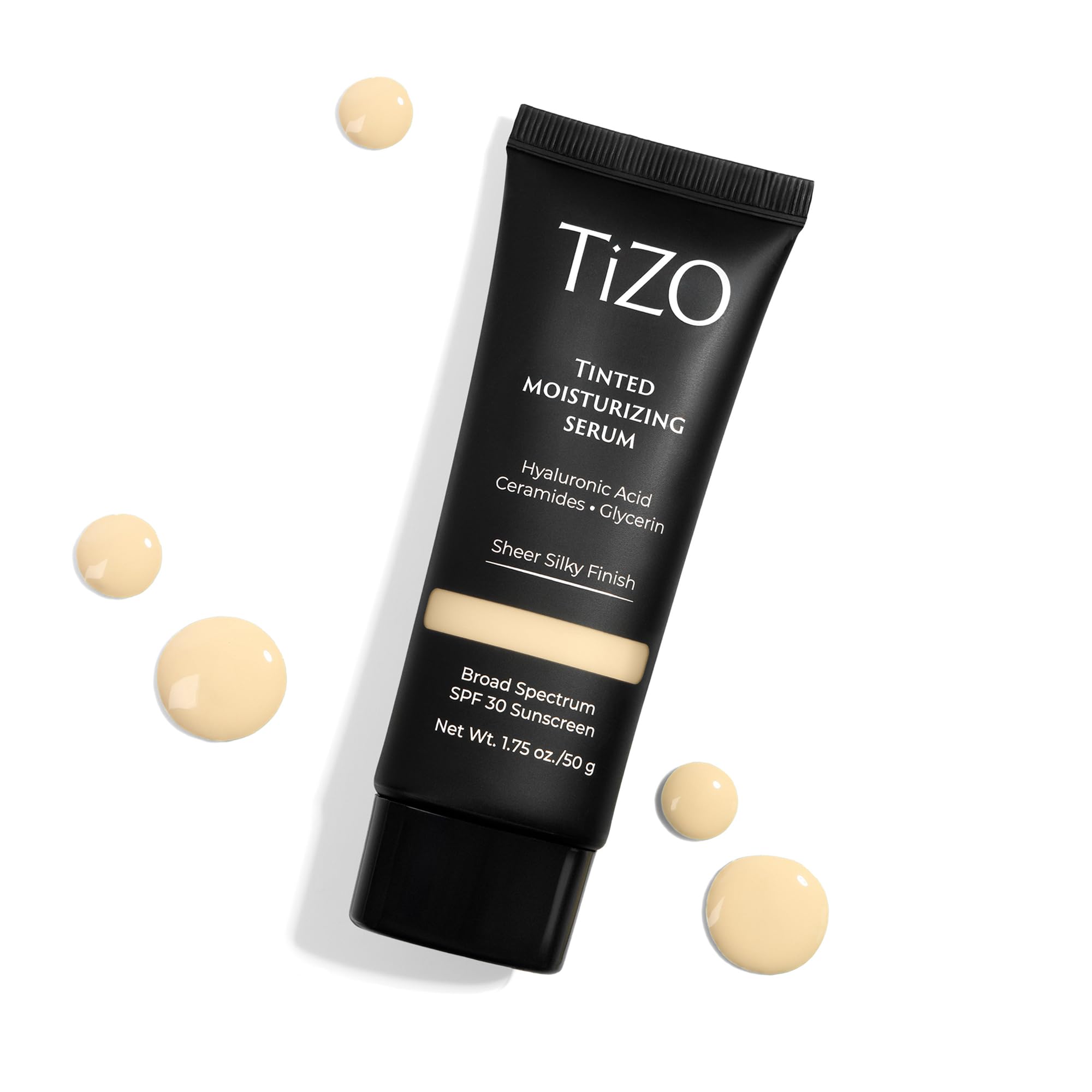 TIZO tinted moisturizing serum glow on face emphasizes natural radiance and everyday use.