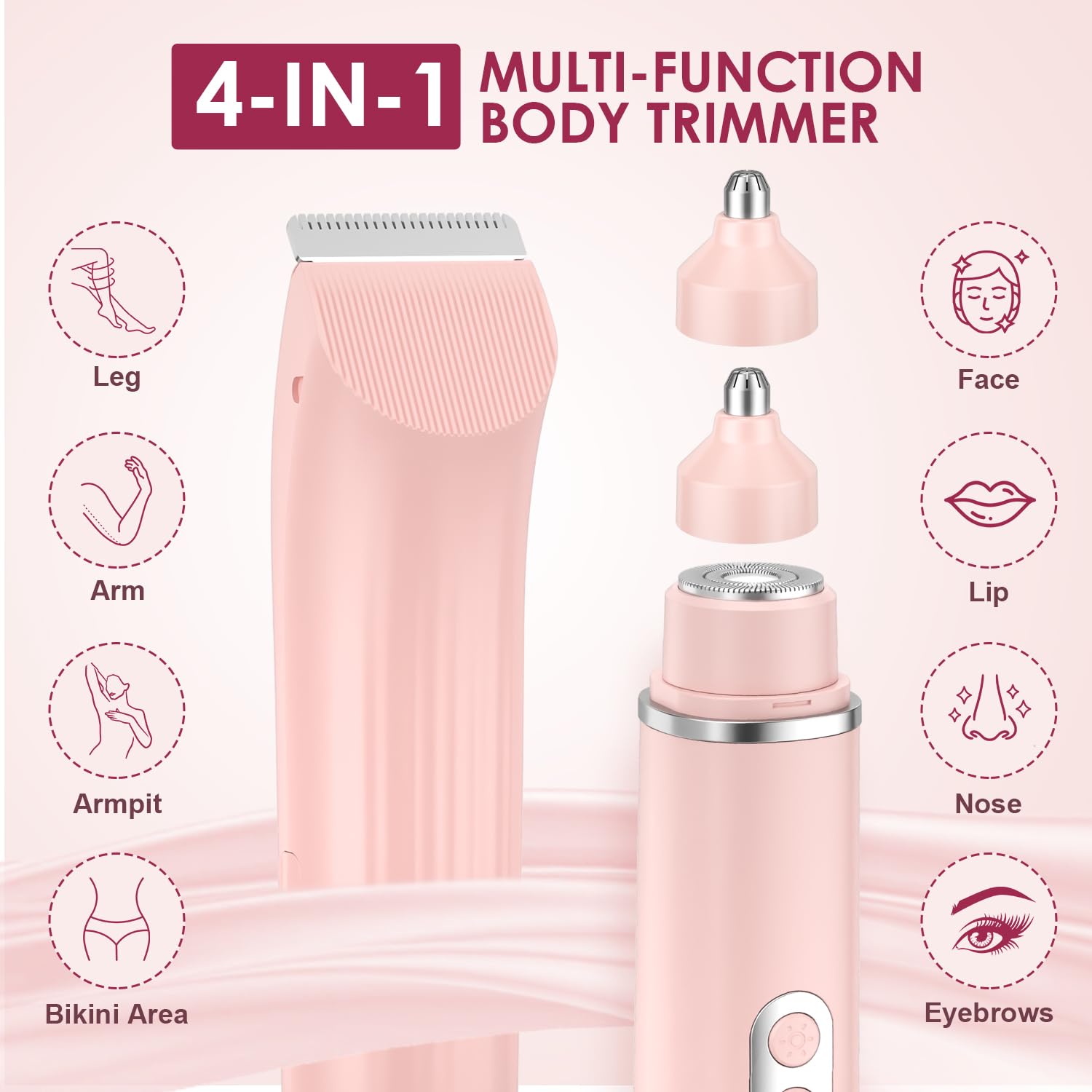 TJJFMM body shaver head — smooth skin on arms and legs.