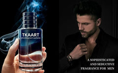 TKAART Cologne compact 50ml bottle with a precise sprayer for easy use.