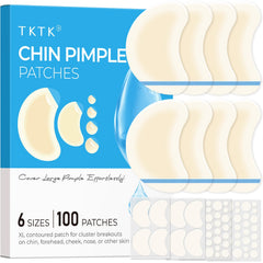 TKTK chin patch XL 62x42mm applied on face for larger breakouts overnight.