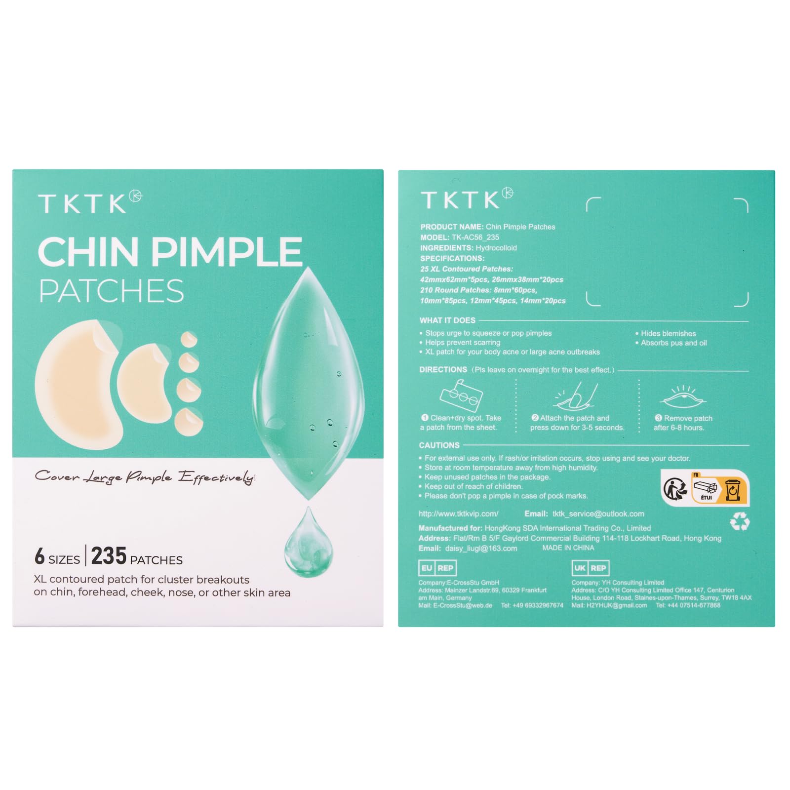 TKTK Fragrance-free patch designed for sensitive skin