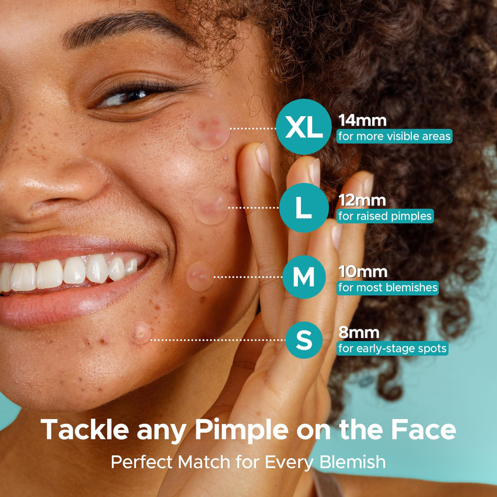 TKTK hydrocolloid patches 8mm fit small blemishes discreetly for targeted protection