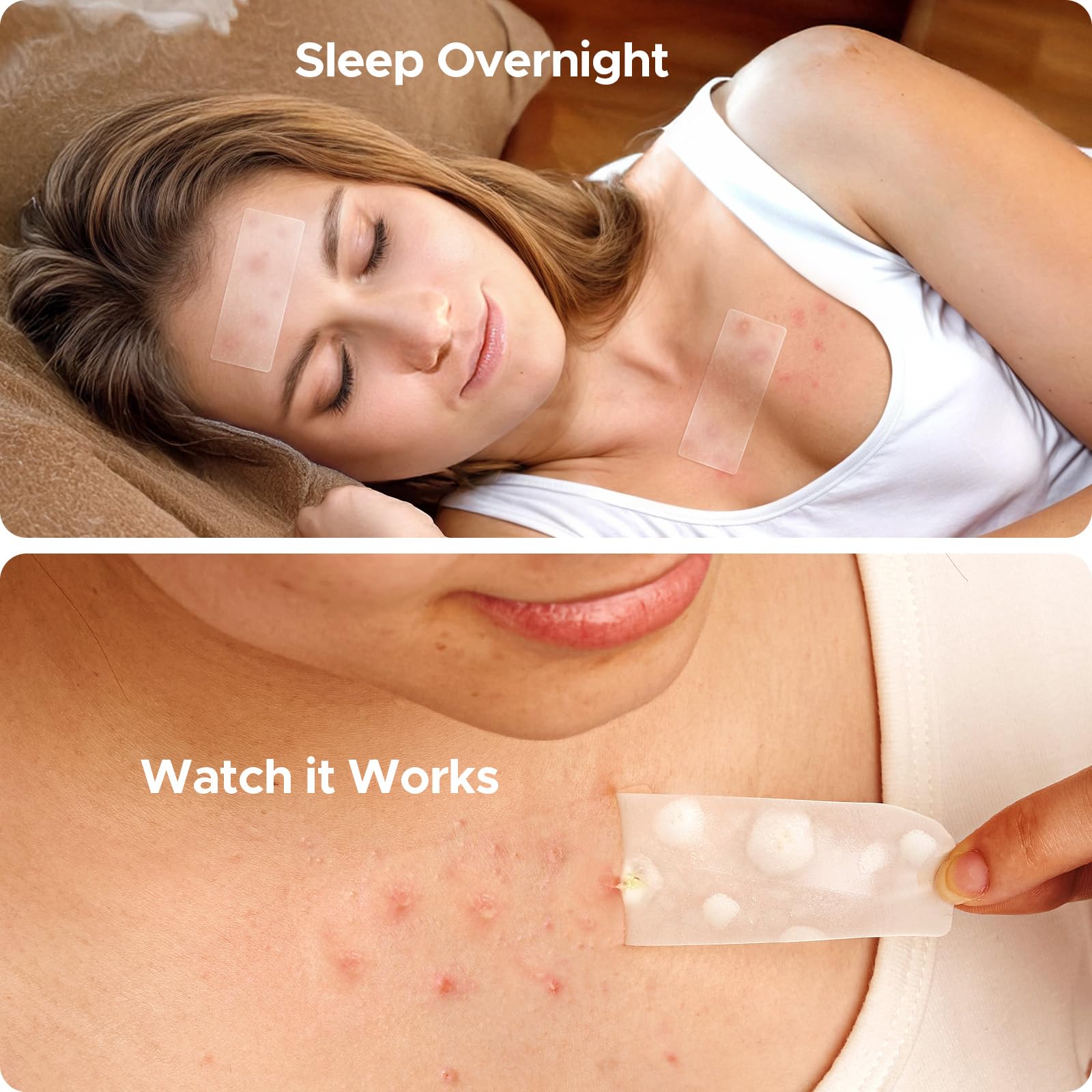 TKTK large patch on forehead absorbs moisture for quick coverage
