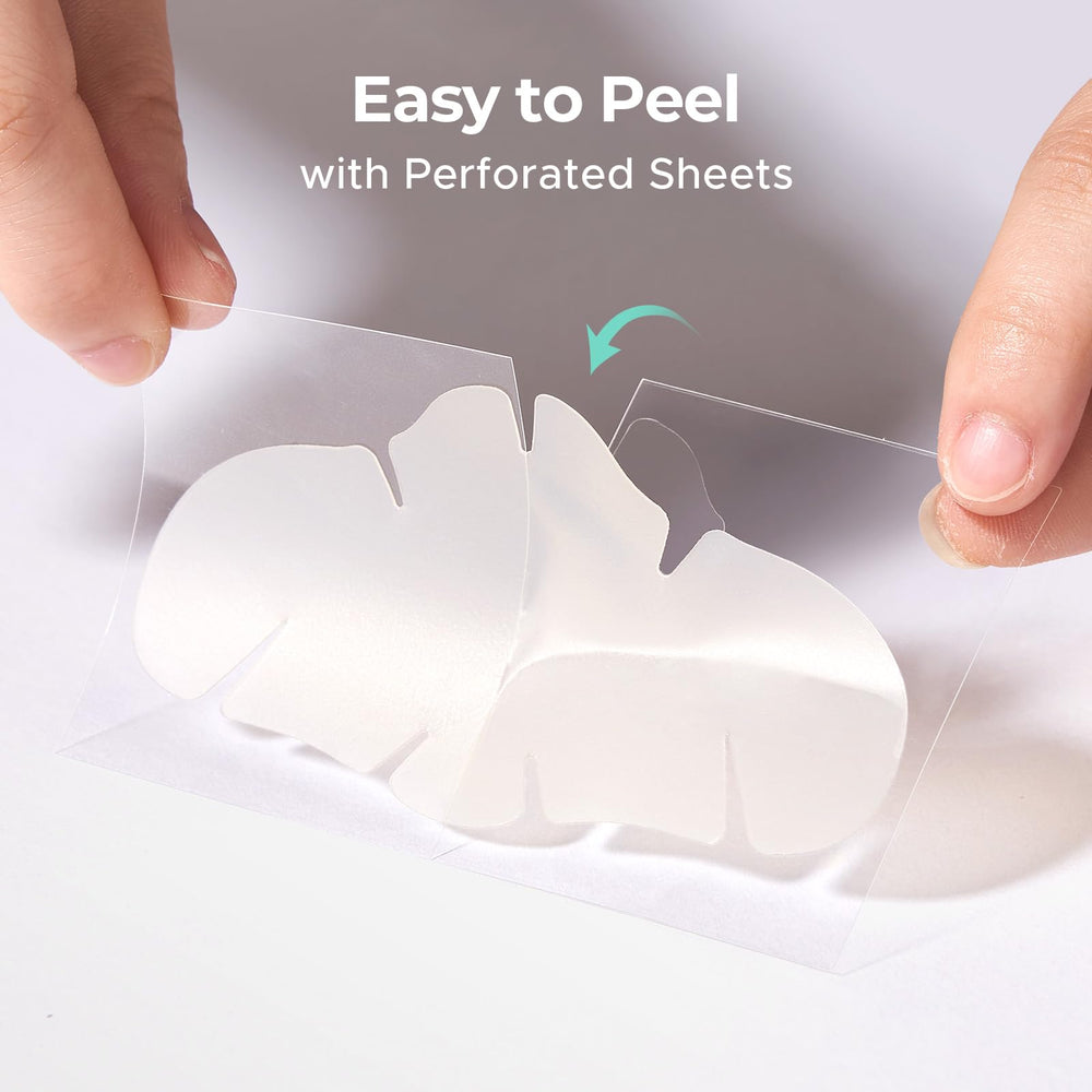 TKTK nose patches worn during sleep absorb oil and improve clarity.