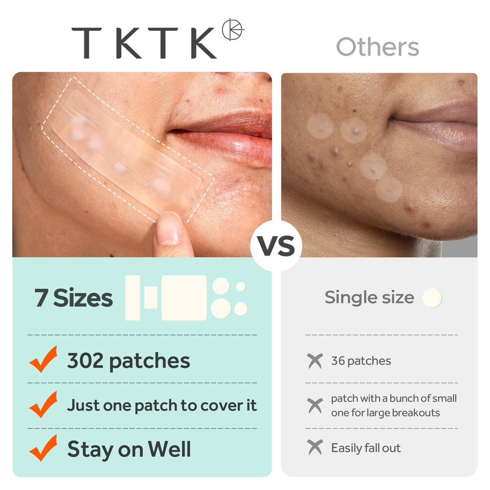 TKTK patch being applied to skin shows easy trim-to-fit use