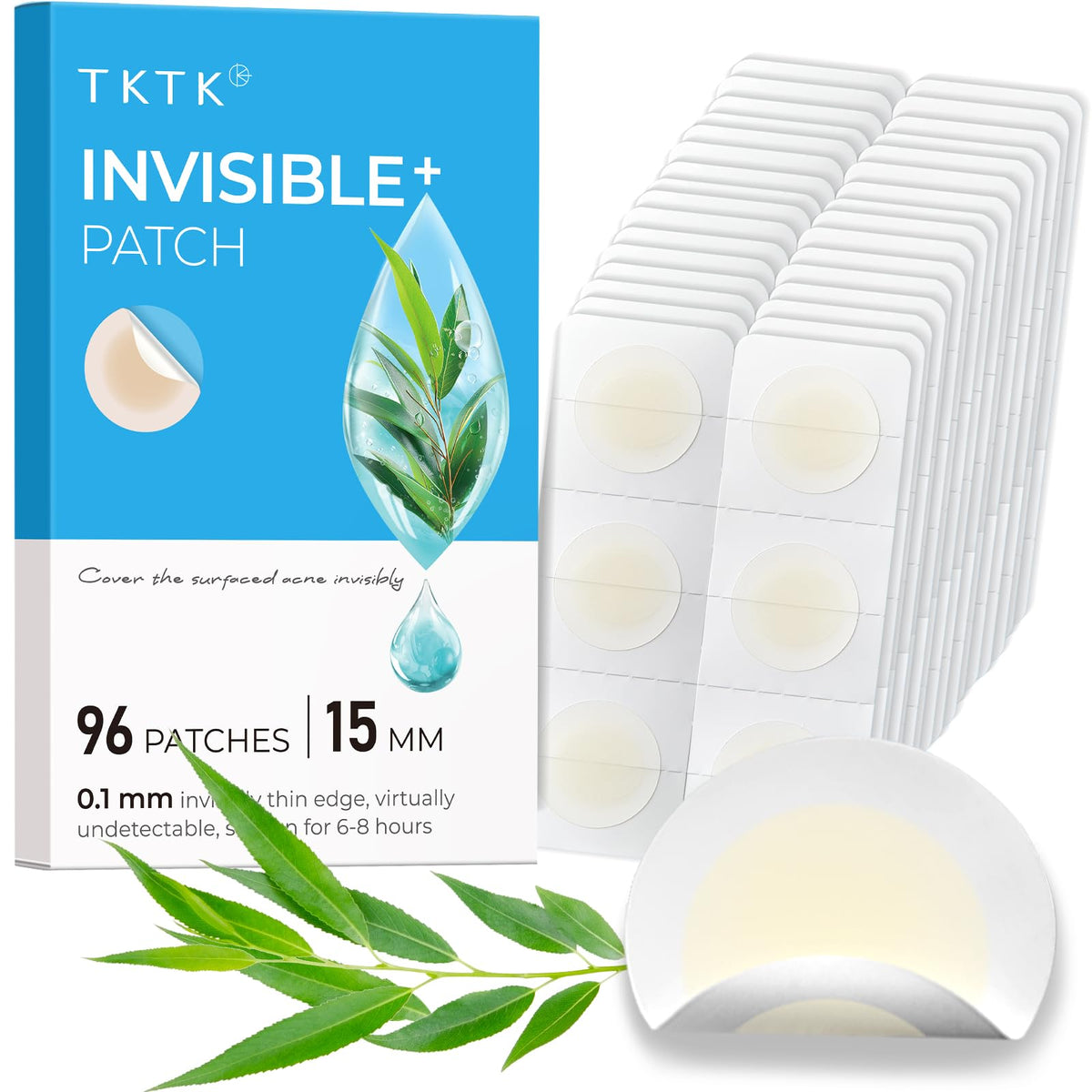 TKTK Pimple Patch 15mm discreetly covers a blemish for daytime wear.