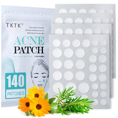 TKTK Pimple Patch 8mm on skin for targeted spot care.