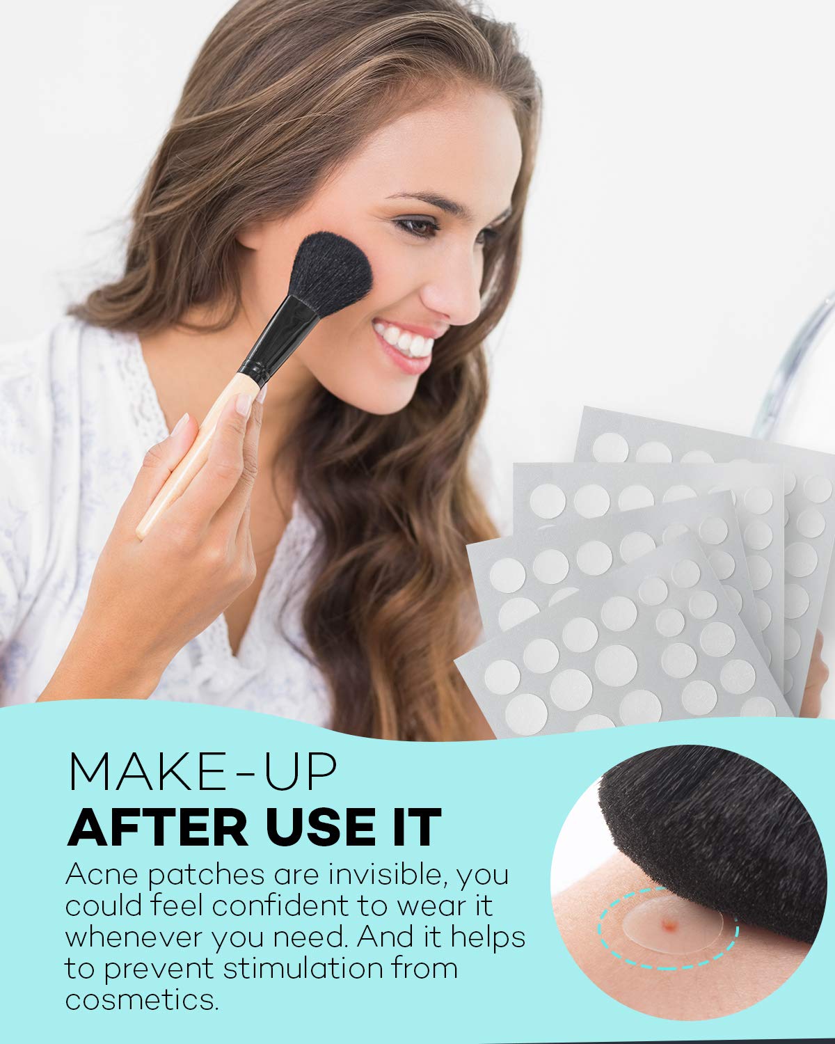 TKTK Pimple Patch is easy to apply after cleansing for quick use.