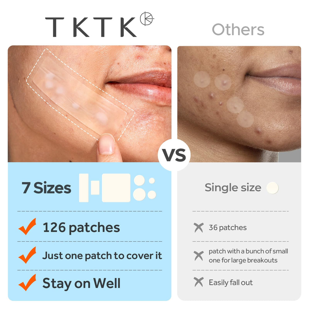 TKTK pimple patches 31x18mm rectangle covers mid-size areas