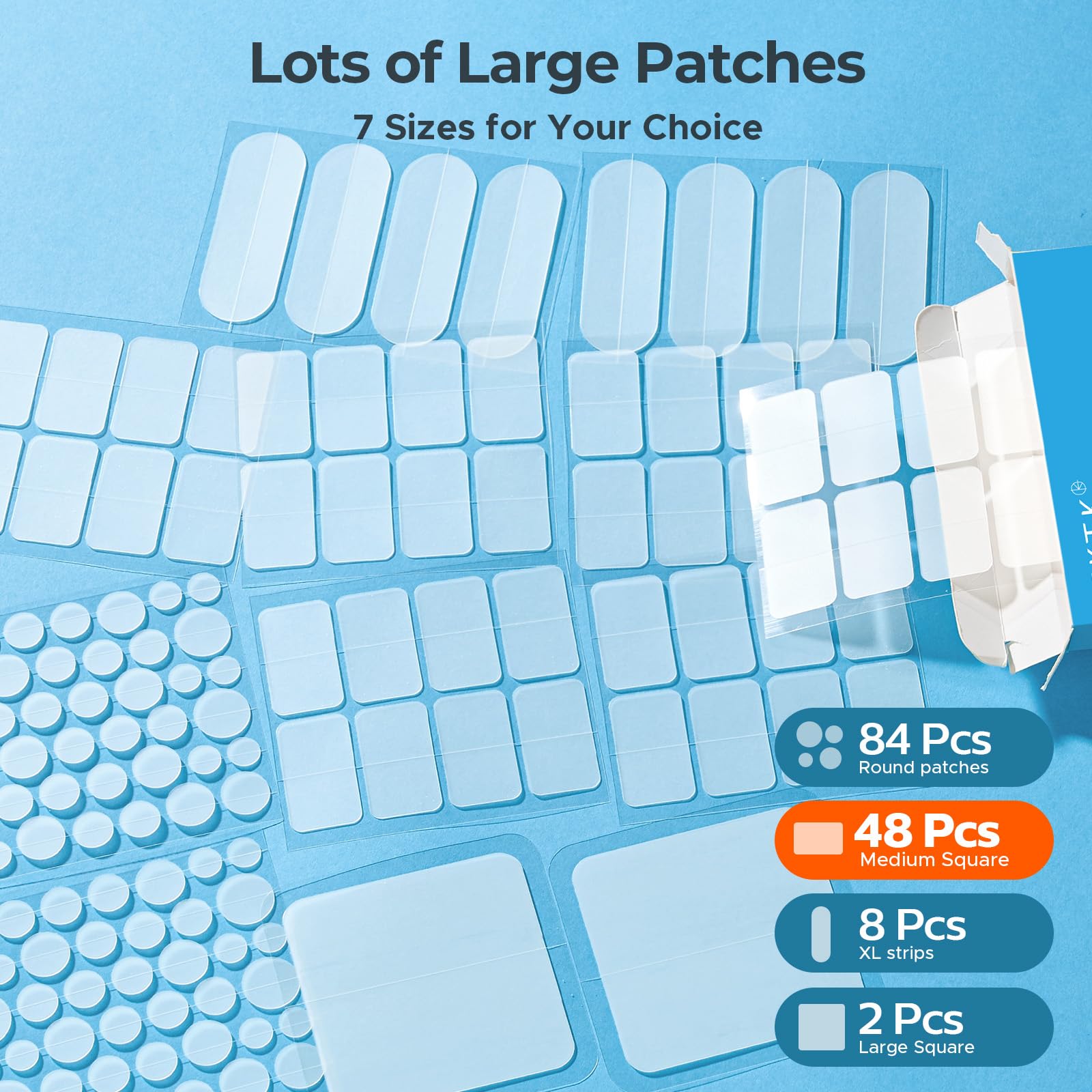 TKTK 8mm dot patches suit tight spaces with flexible placement.