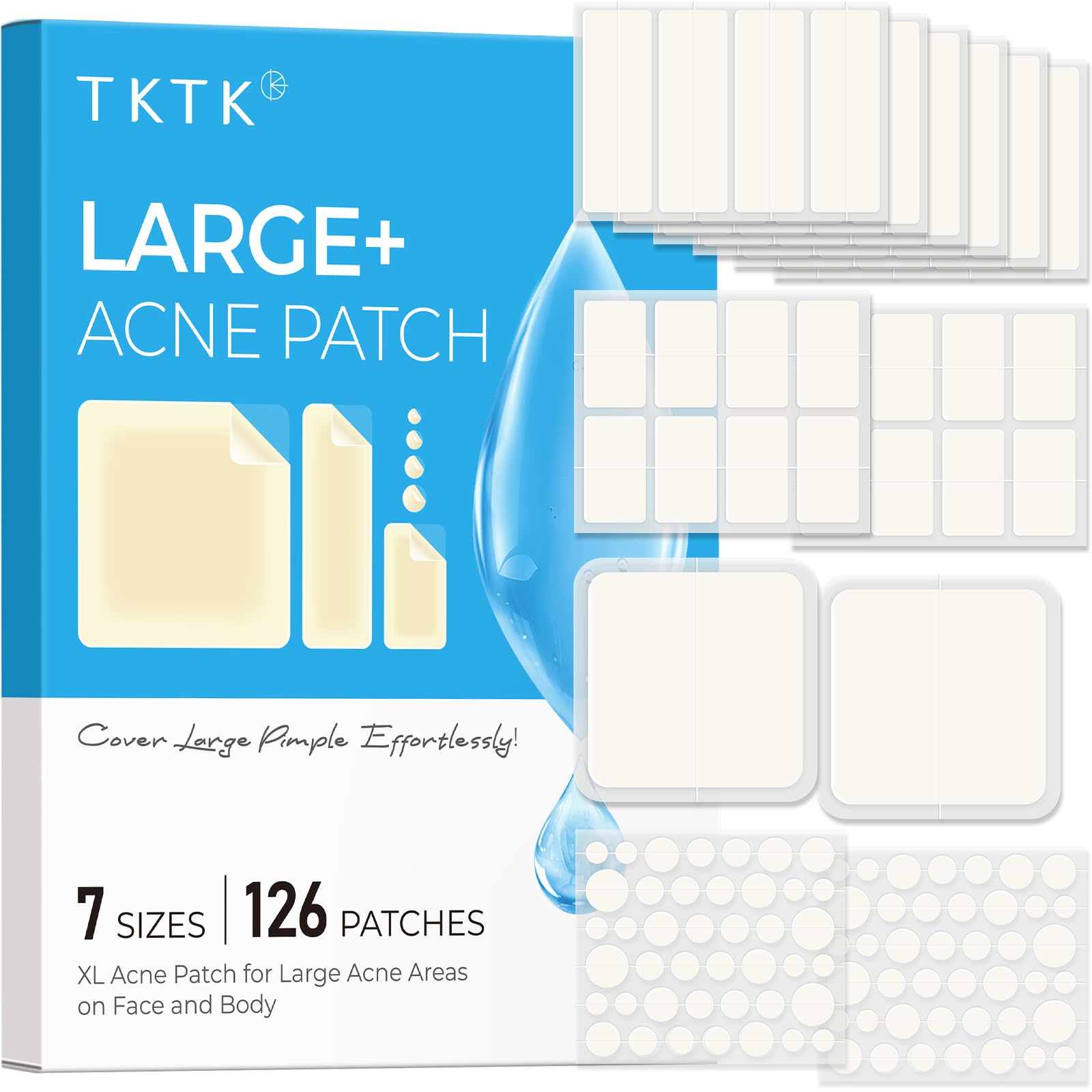 TKTK pimple patches 8mm strip for small blemishes