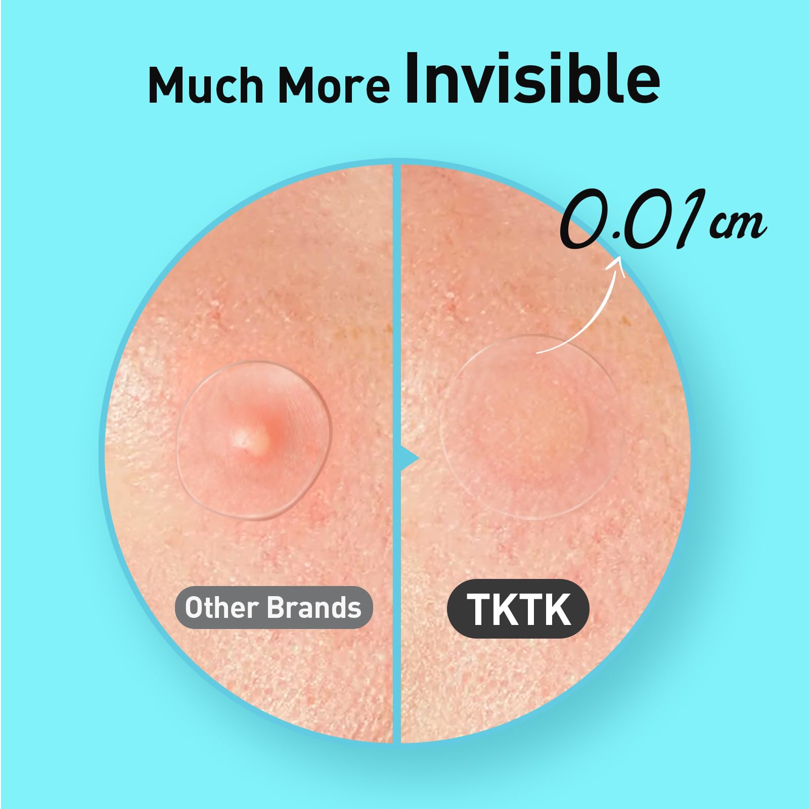 TKTK patches offer an invisible matte finish under makeup.
