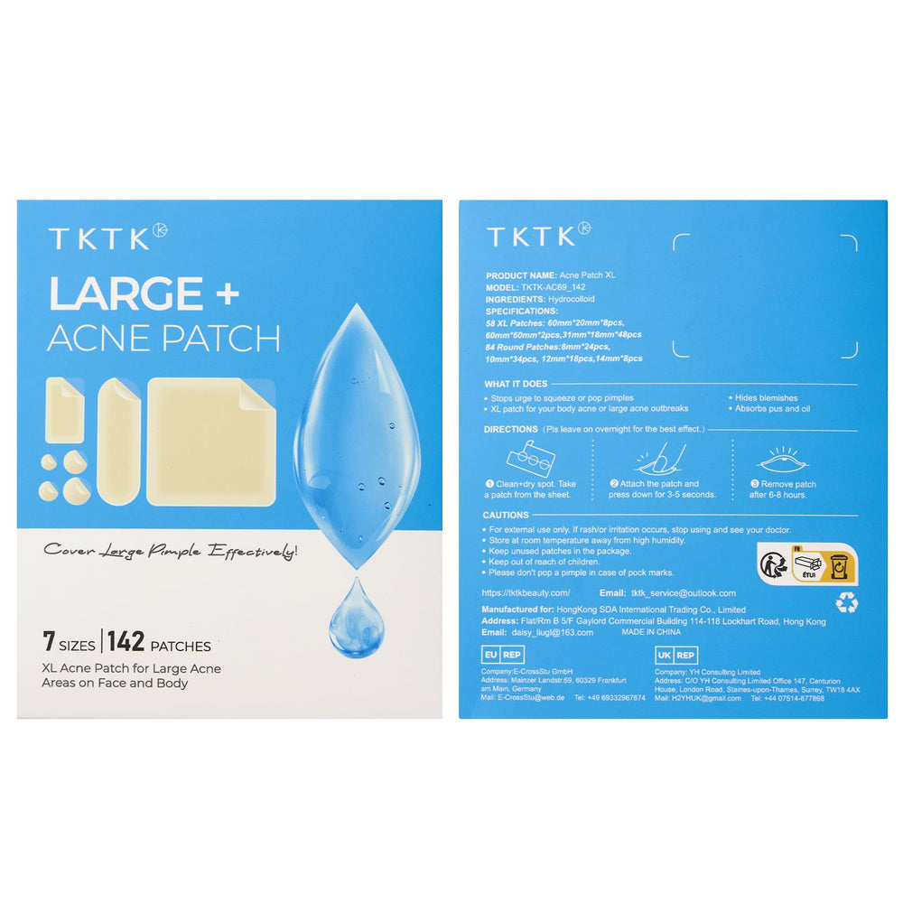 TKTK odorless hydrocolloid patch is fragrance-free and skin-friendly.