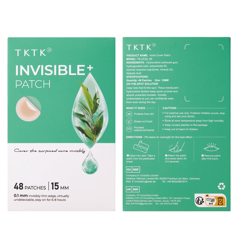 Patch covers pustule or whitehead for subtle protection