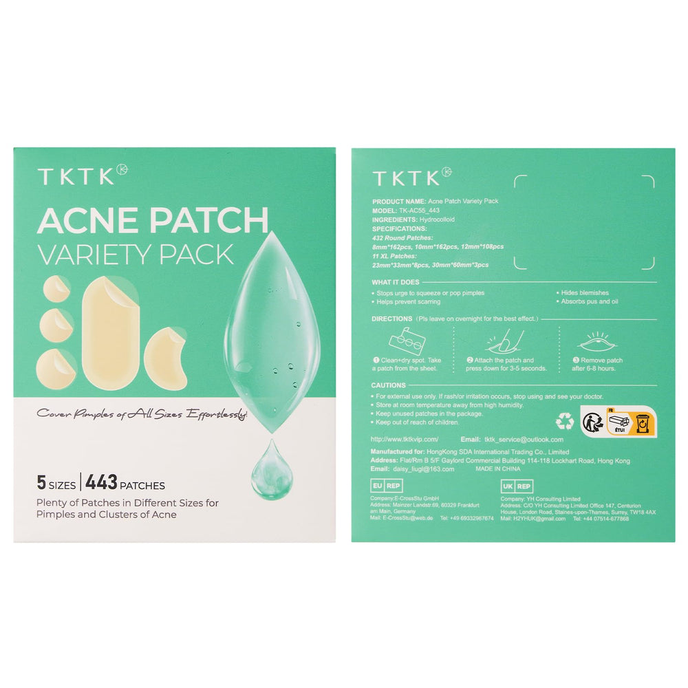 TKTK individually wrapped patches stay hygienic and portable for on-the-go use.