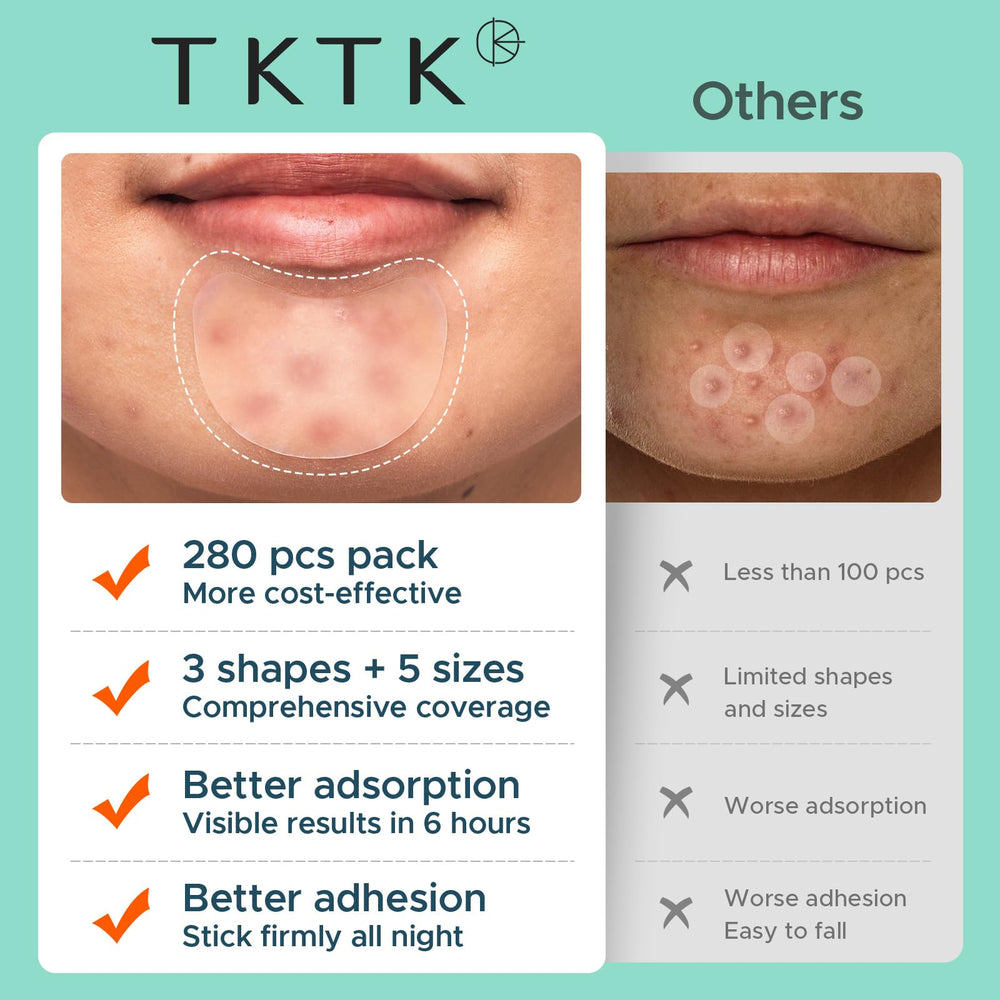 TKTK round acne patch 12mm for larger pimples and clusters