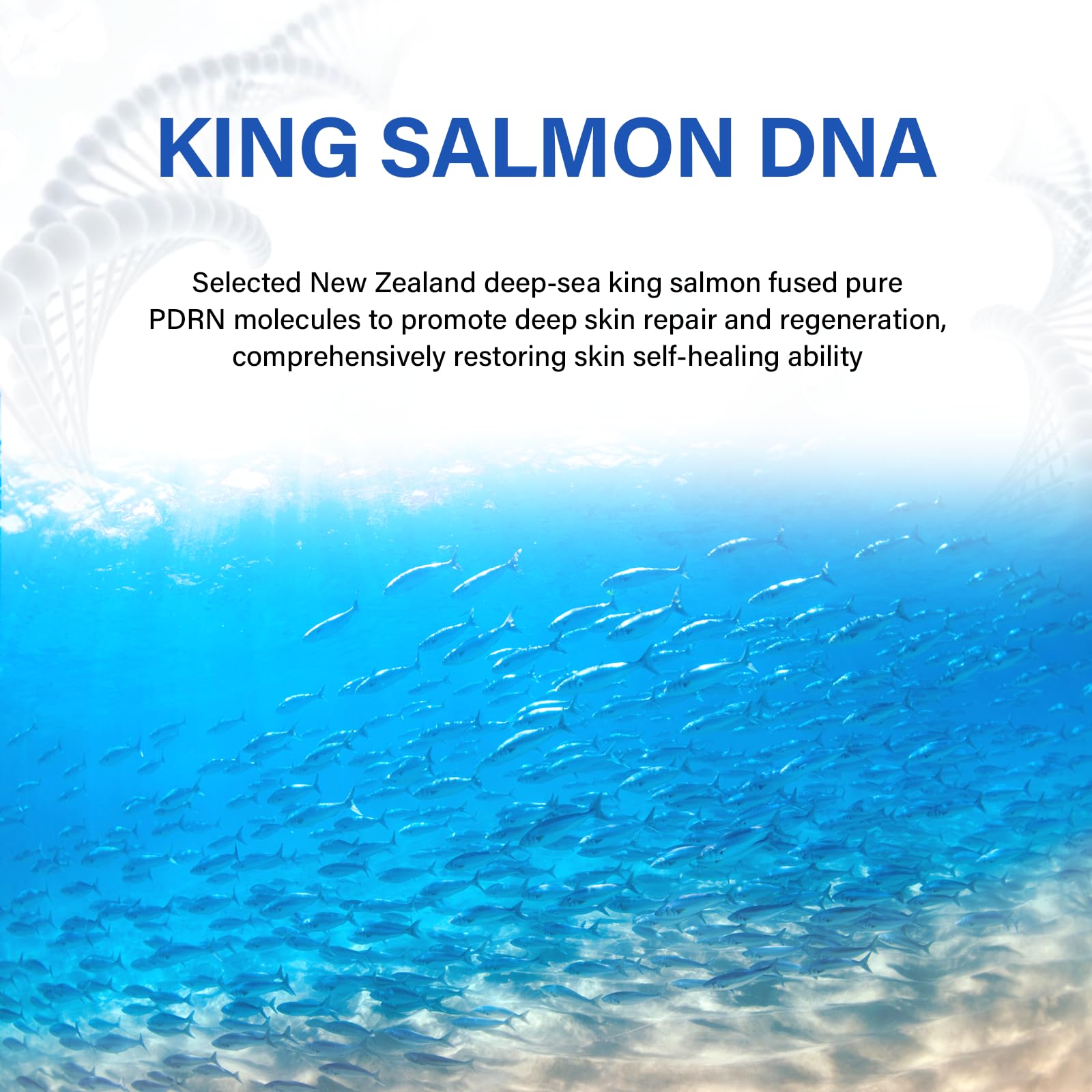 TKYT Salmon DNA Serum close-up shows dewy skin texture after application.