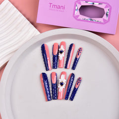 Tmani handmade nails by skilled artists offer salon-quality results at home.