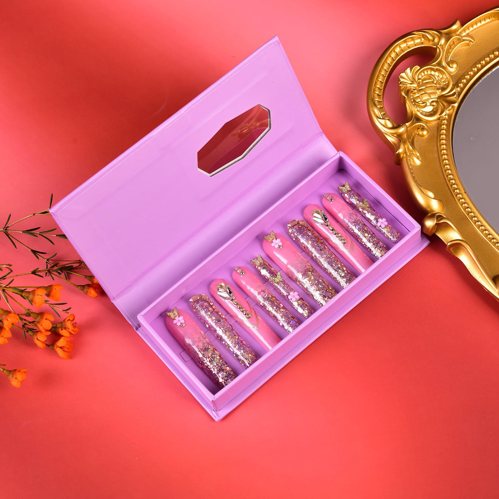 Tmani handmade nails with file and glue for quick at-home manicures