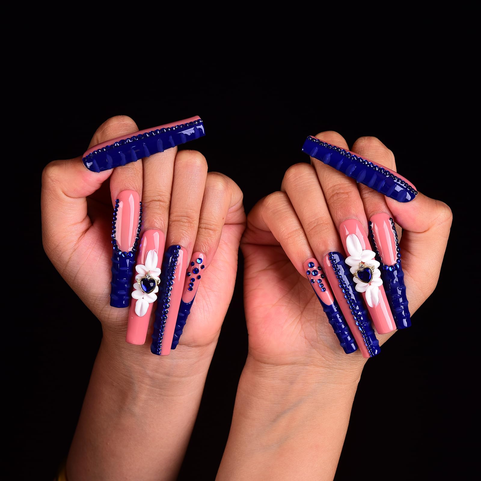Tmani nail glue and file included for quick, precise application.