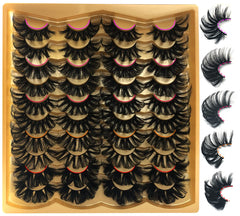 TMIELYBS 25mm mink lashes pack for dramatic, full-volume eyes