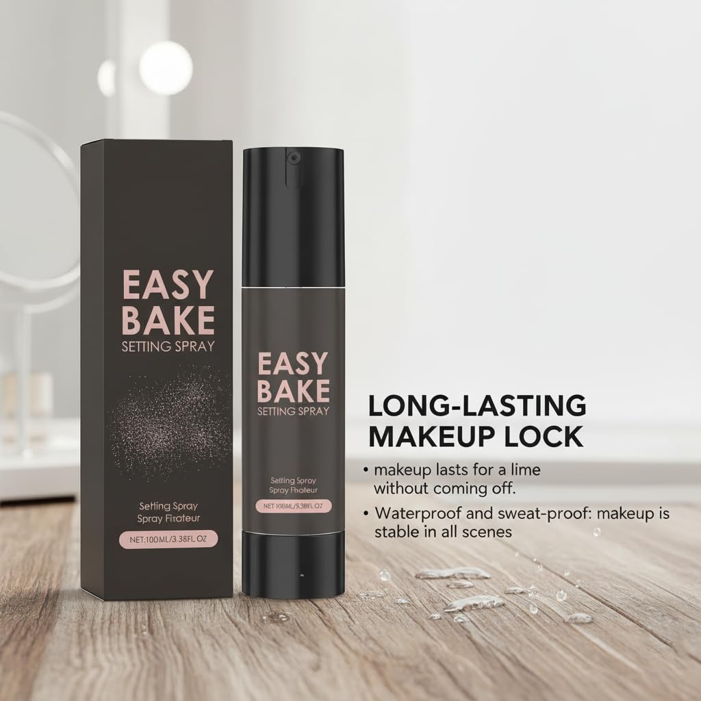 Tmiyo Easy Bake Setting Spray waterproof hold during workouts.