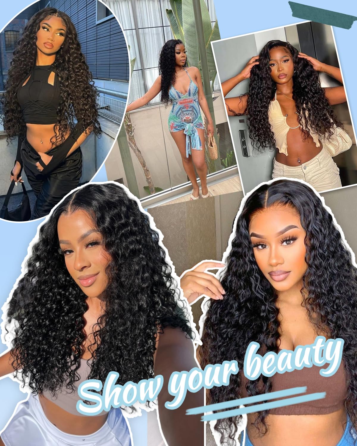 Tmlkhl water wave bundles 3 bundles pack for fuller, confident styles.