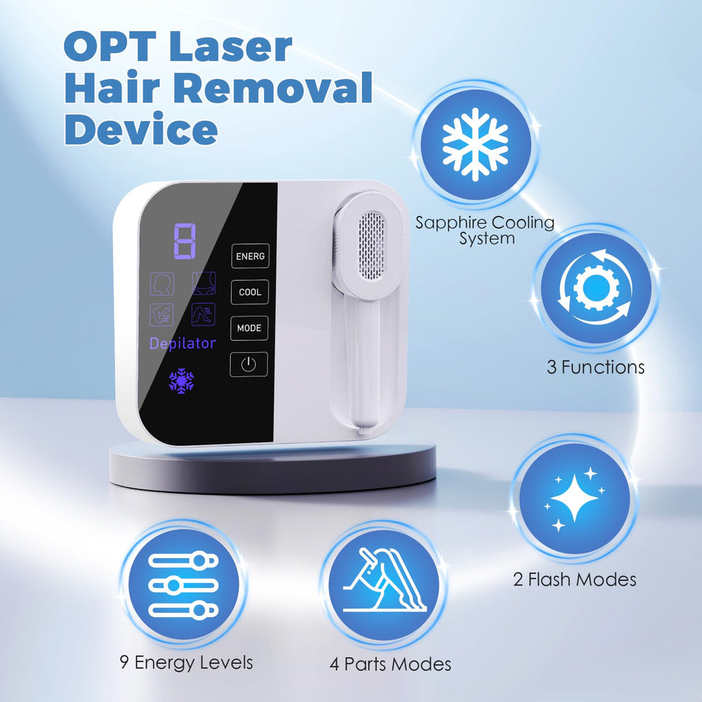 TMOMT Sapphire cooling system protects skin during treatments.