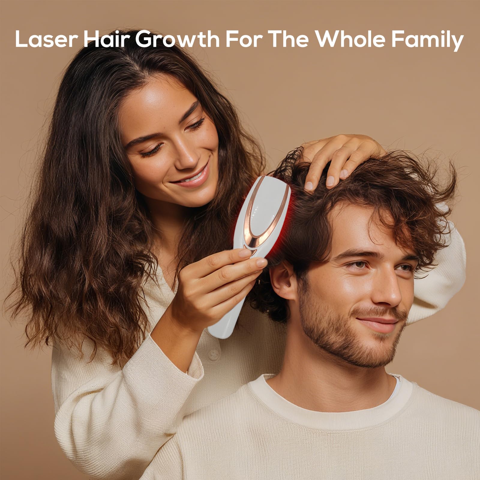 TMOSSO Laser Therapy Hair Growth Comb features ergonomic design for comfortable use