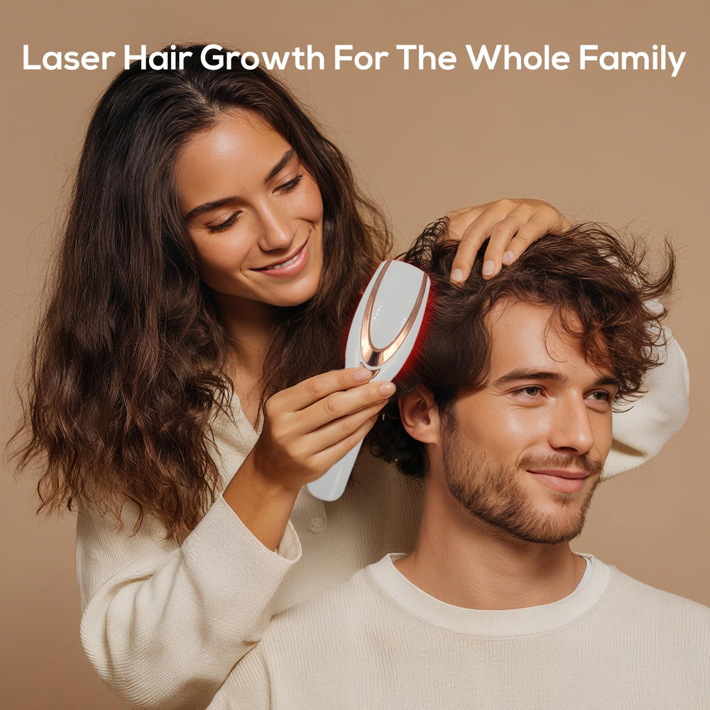 TMOSSO Laser Therapy Hair Growth Comb features ergonomic design for comfortable use