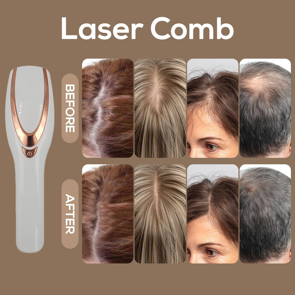 TMOSSO Laser Therapy Hair Growth Comb compact size suitable for travel