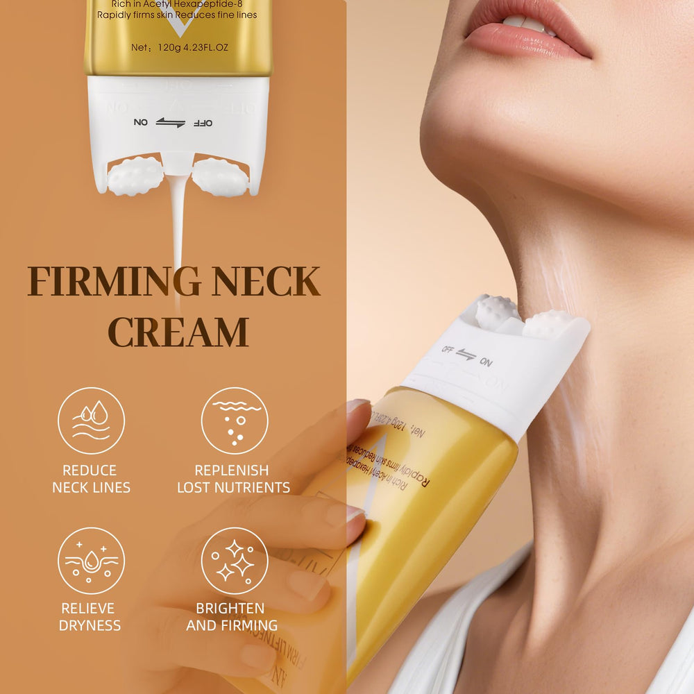 TMYIOYC AH-8 neck cream tub close-up for lifting and smoothing.