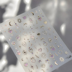Tnbuokas bow design gold decals add elegant accents to gel or acrylic nails.