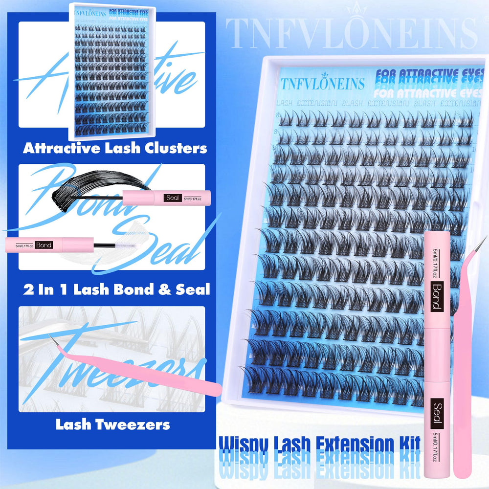 TNFVLONEINS bond and seal bottle close-up for secure lash adhesion.