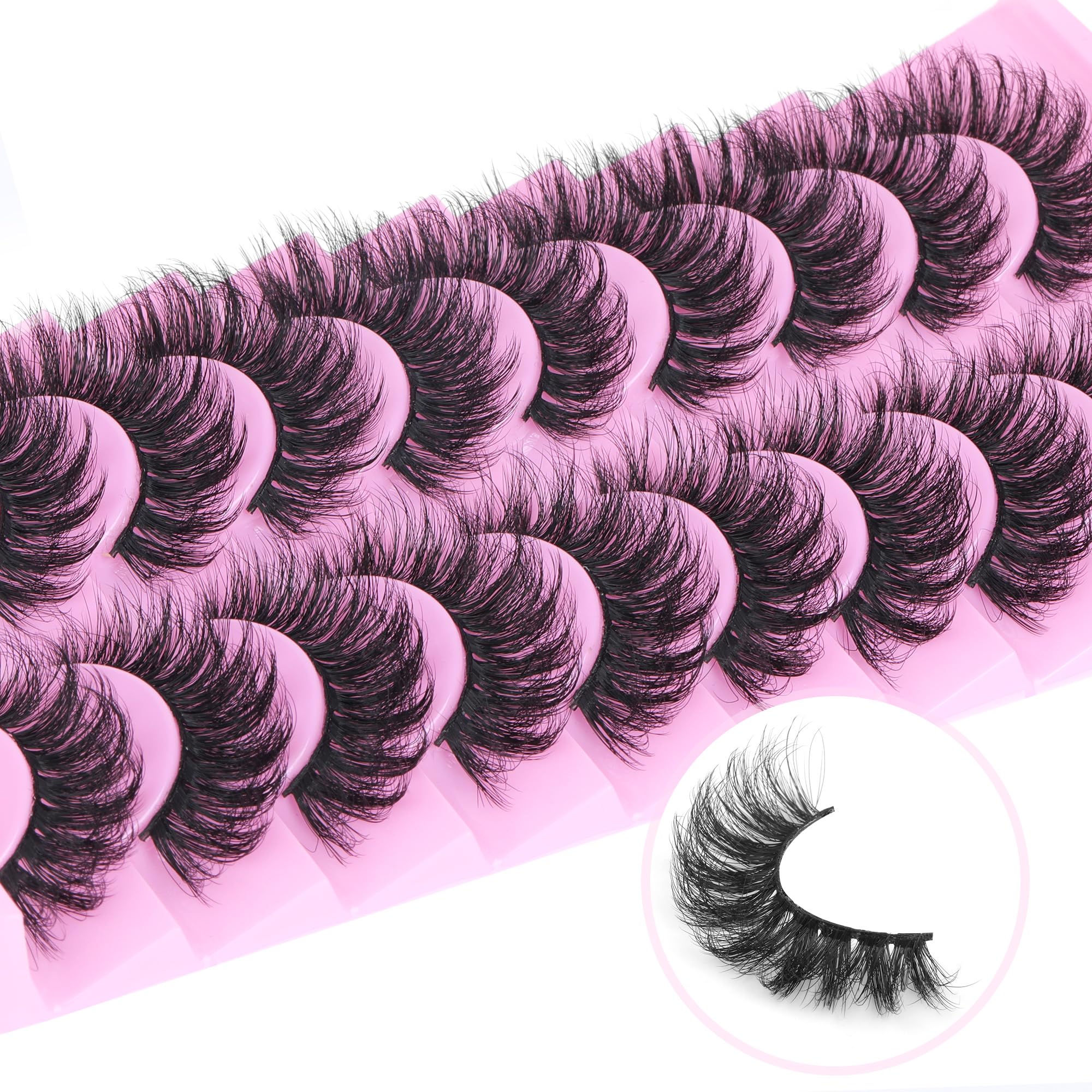 TNFVLONEINS cut-to-fit lashes for precise eye shape.