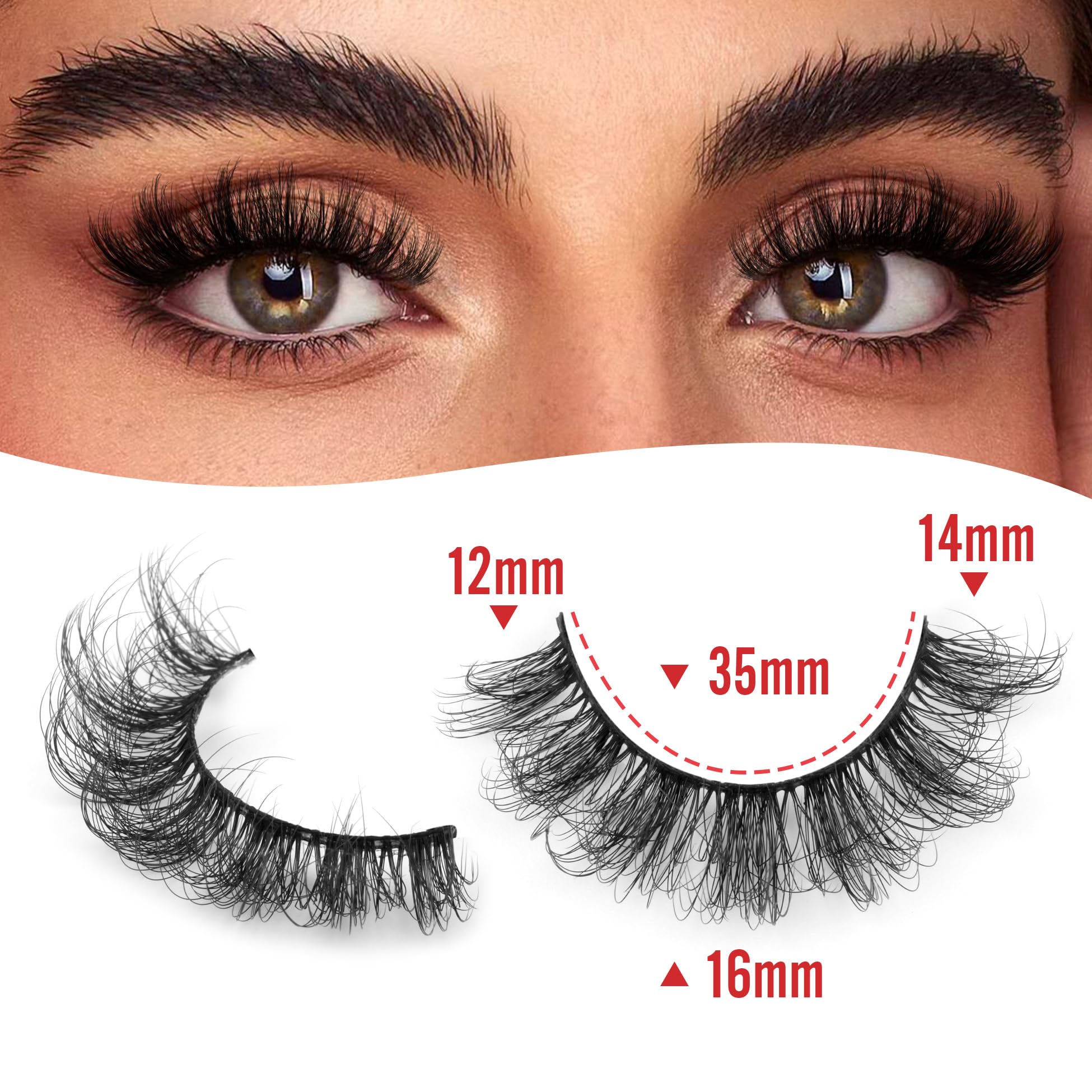 TNFVLONEINS dcurl 18mm lashes offer lifted, defined lashes for everyday glamour.