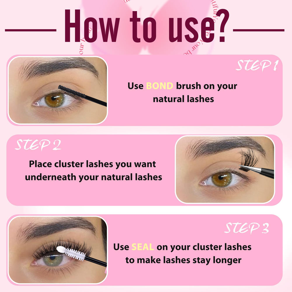 TNFVLONEINS at-home lash application guide for beginners.