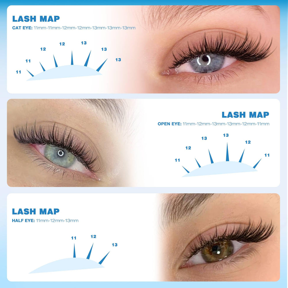 TNFVLONEINS DIY lash extensions 180pcs kit for easy at-home application.
