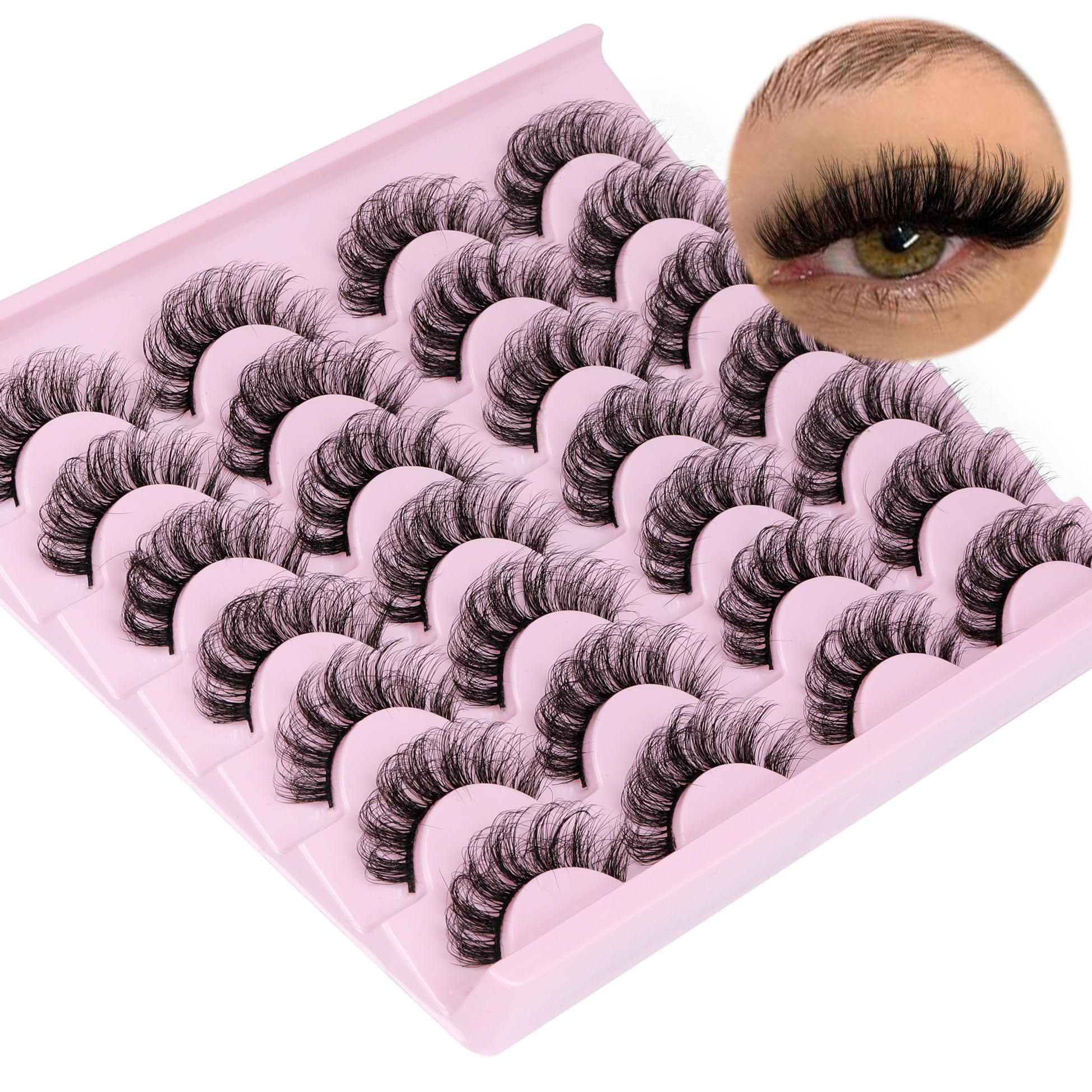 TNFVLONEINS mink-style lashes closeup show soft fibers and realistic volume.