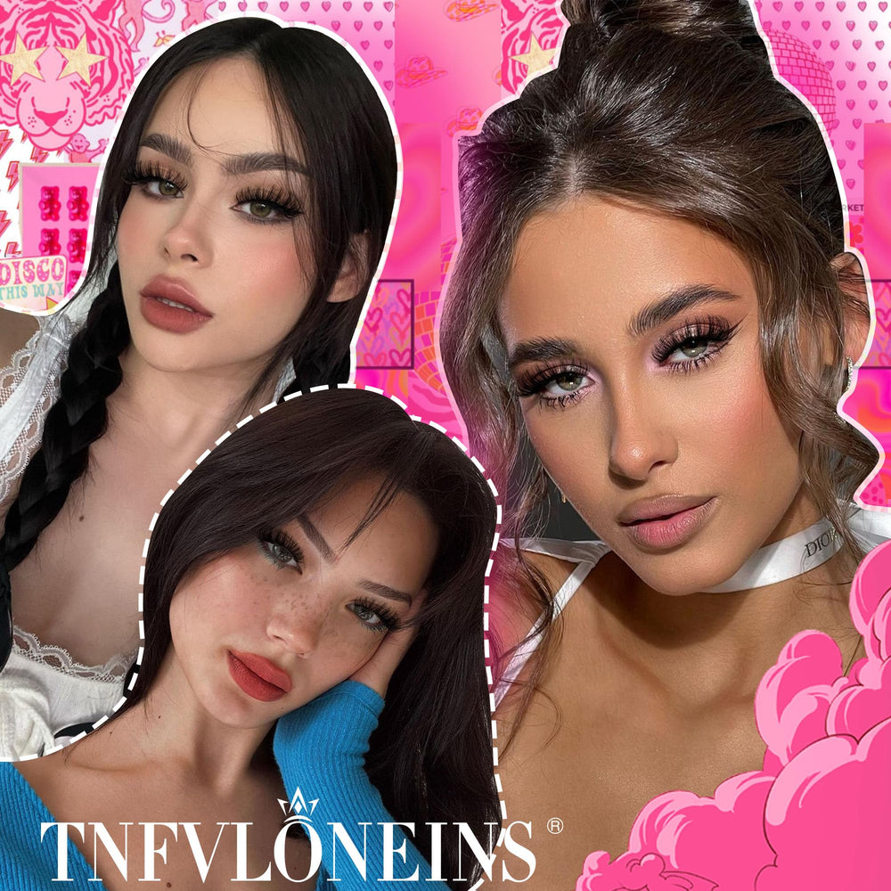 TNFVLONEINS natural wispy texture enhances everyday look.